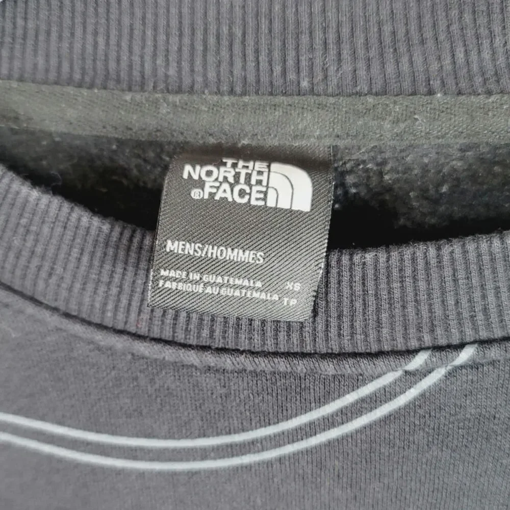 The North Face Men's Graphic Injection Crew Sweatshirt in Black, sz XS